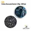5,5mm H&N Baracuda Hunter 1,18g 200 kpl- Rasia avoinna - 5,5 mm luodit - 4047058015095 - 7