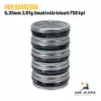 H&N Baracuda 6,35mm 2,01g ilmakiväärinluoti 750 kpl - yleiskuva viisi rasiaa pinossa - 6,35 mm luodit - 4047058019529x5 - 1