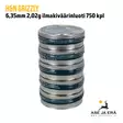6,35mm H&N Grizzly 2,02g ilmakivääriluoti 750 kpl - yleiskuva viisi rasiaa pinossa - 6,35 mm luodit - 4047058018461x5 - 1