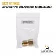 Best Fittings Air Arms MPR DIN 200/300 täyttöadapteri - Myyntipakkaus - Adapterit ja liitäntäsarjat - 03A1MF05 - 6