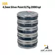 4,5mm H&N Silver Point 0,75g 2000 kpl - Viisi rasiaa päällekkäin - 4,5 mm ilmakivääriluodit - 40470580226115 - 1