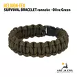 H SURVIVAL BRACELET Olive Green - Muut asusteet - 5908218718005 - 4