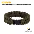 Helikon-Tex SURVIVAL BRACELET Paracord ranneke olive green - Muut asusteet - 5908218718005 - 1