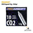 ProAirsoft CO2 patruuna 12g 10 kpl - Myyntipakkaus - Co2 kaasupatruunat - 6430034892885 - 2