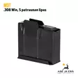 MDT lyhyen lukkorungon metallilipas .308 Win, 5 patruunaa etuviistosta - Toiminnallisten aseiden lippaat - 723905910785 - 5