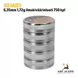 6,35mm JSB Hades 1,72g ilmakiväärinluoti 750 kpl - yleiskuva viisi rasiaa pinossa - 6,35 mm luodit - 8594180451087x5 - 1