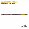Avalon Carbon Tyro 4.2 Valmisnuoli, 600 - 1 kpl, peräosa - Hiilikuitunuolet - A028405 - 3