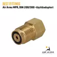 Best Fittings Air Arms MPR DIN 200/300 täyttöadapteri - Din liitin näkyvissä - Adapterit ja liitäntäsarjat - 03A1MF05 - 2