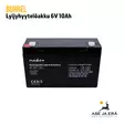 Burrel lyijyhyytelöakku 6V 10Ah - Tarvikkeet riistakameroihin - 5412810284115 - 5