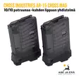 Cross Industries Inc AR-15 Cross Mag - kahden 10 patruunan lippaan yhdistelmä - Toiminnallisten aseiden lippaat - 885756101115 - 15