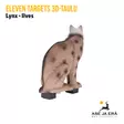 Eleven Targets 3D-taulu Ilves - 3D-eläintaulut - ELVaE55 - 6