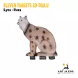 Eleven Targets 3D-taulu Ilves - 3D-eläintaulut - ELVaE55 - 2
