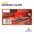 Federal 300 WM Nosler Partition 11,7g - Muut kaliiperit - 029465084615 - 5