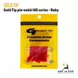 Gold Tip pin-nokki HD series 12 kpl Rubiini, Myyntipakkaus - Nokit - 791331007935 - 15
