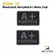 Helikon-Tex blood patch 2 kpl veriryhmä A+ Musta - Yleiskuva - Muut asusteet - 5908218766945 - 3