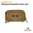 Helikon-Tex blood patch 2 kpl veriryhmä A+  Musta- kiinnitettynä laukkuun - Muut asusteet - 5908218766945 - 5