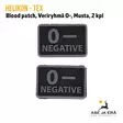 Helikon-Tex blood patch 2 kpl veriryhmä O-  Musta - Yleiskuva - Muut asusteet - 5908218766945 - 24