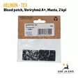 Helikon-Tex blood patch 2 kpl veriryhmä A+  Musta - Myyntipakkaus EAN näkyvissä - Muut asusteet - 5908218766945 - 10