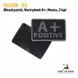 Helikon-Tex blood patch 2 kpl veriryhmä A+  Musta- Pari etu ja takapuoli näkyvissä - Muut asusteet - 5908218766945 - 4