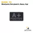 Helikon-Tex blood patch 2 kpl veriryhmä A+ Musta - Etupuoli näkyvissä - Muut asusteet - 5908218766945 - 7