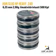 6,35mm H&N Slug HP Heavy 2,98g ilmakiväärinluoti 5 rasian pakkaus sivulta - 6,35 mm luodit - 4047058022734x5 - 1