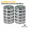 JSB Knock Out Slugs 6,37mm ilma-aseluoti 2,170g - 6,35 mm luodit - 8594180451155 - 15
