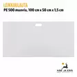 Leikkuulauta PE500 muovia valkoinen 100x50x1,5 cm, 1 kpl - lauta pystyssä - Riistan valmistus - levy - 8