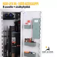Nor-Lyx NL-1000 asekaappi + sisähyllykkö - Asekaappi 1-10 aseelle - 293165 - 4