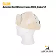 Salon Aviator Hat Winter Camo M05, 57 - Metsästyshatut - 6419647052565 - 1