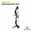 Topoint M3 taljajousipaketti RH musta - jousi kuvattuna vasemmalta takaviistosta - RTS taljajousipaketit - 6017410932955 - 10