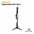 Topoint M3 taljajousipaketti RH musta - jousi kuvattuna takaa - RTS taljajousipaketit - 6017410932955 - 6