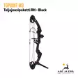 Topoint M3 taljajousipaketti RH musta - jousi kuvattuna oikealta takaviistosta - RTS taljajousipaketit - 6017410932955 - 9