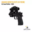 Umarex Beretta 92FS XX-treme CO2 ilmapistooli punapistetähtäimellä - Takaviistosta vasen tähtäin paikoillaan  ilman vaimenninta - Ilma-aseluoti ilmapistoolit - 4000844388025 - 15