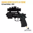 Umarex Beretta 92FS XX-treme CO2 ilmapistooli punapistetähtäimellä - Sivukuva tähtäin paikoillaan  ilman vaimenninta - Ilma-aseluoti ilmapistoolit - 4000844388025 - 10