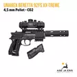 Umarex Beretta 92FS XX-treme CO2 ilmapistooli punapistetähtäimellä - Sivukuva kahvairti tähtäin ja suujarru paikoillaan - Ilma-aseluoti ilmapistoolit - 4000844388025 - 7