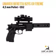 Umarex Beretta 92FS XX-treme CO2 ilmapistooli punapistetähtäimellä - Sivukuva oikea tähtäin ja suujarru paikoillaan - Ilma-aseluoti ilmapistoolit - 4000844388025 - 5