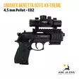 Umarex Beretta 92FS XX-treme CO2 ilmapistooli punapistetähtäimellä - Sivukuva tähtäin paikoillaan  ilman vaimenninta - Ilma-aseluoti ilmapistoolit - 4000844388025 - 13