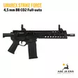 Umarex Strike Force 4,5 mm BB CO2 Full-auto ilmakivääri - yksityiskohta aseen piipusta ja etutukista - CO2 ilmakiväärit - 4000844883735 - 4