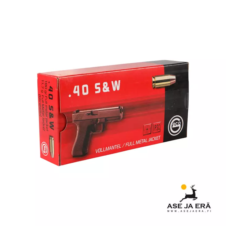 40 S&W Geco FMJ Flat-Nose 11,7g pistoolipatruuna - Muut pistoolinpatruunat - 4000294177125 - 6