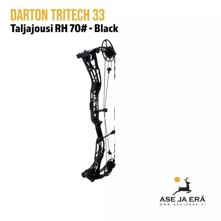 Darton Tritech 33 RH 70# Black Monipuolinen metsästysjousi - Yleiskuva - Metsästysjousi - 0014981711015 - 1