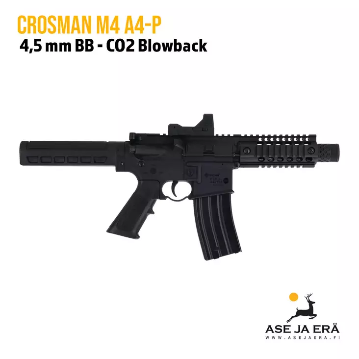 Crosman M4 A4-P BB 4,5mm CO2 Full-Auto paineilmapistooli - BB kuula ilmapistoolit - 028478153615 - 1