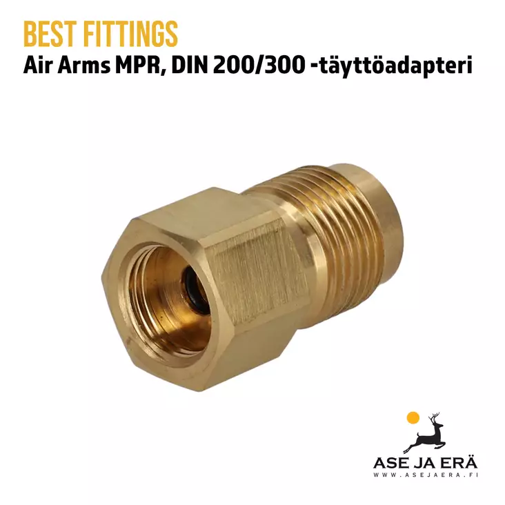 Best Fittings Air Arms MPR DIN 200/300 täyttöadapteri - Yleiskuva - Adapterit ja liitäntäsarjat - 03A1MF05 - 1