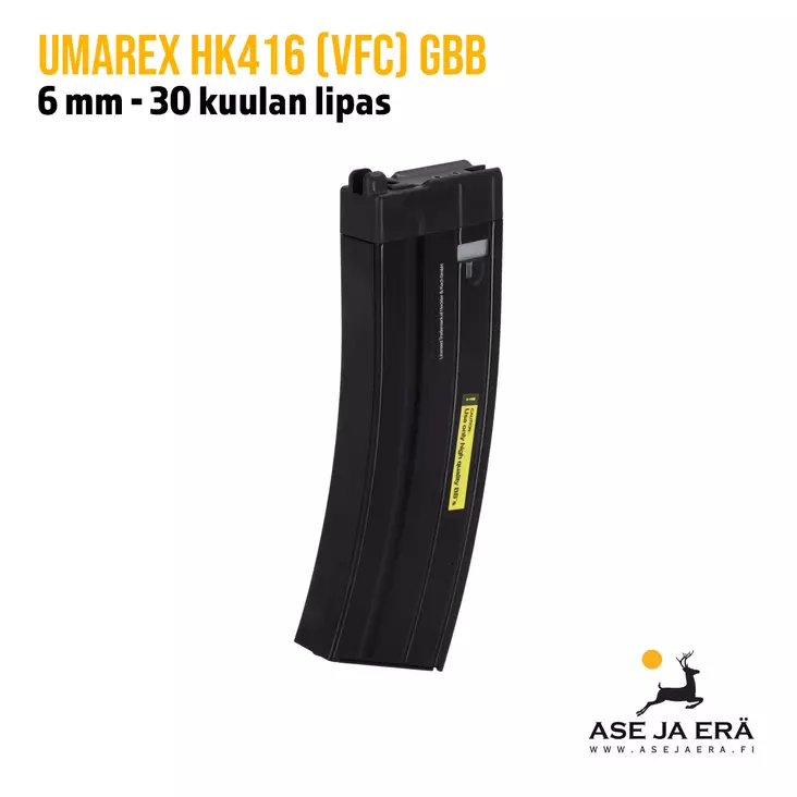 Umarex HK416 (VFC) GBB 6mm lipas, kaasu - Lippaat ja lippaanlataajat - 4000844468925 - 1
