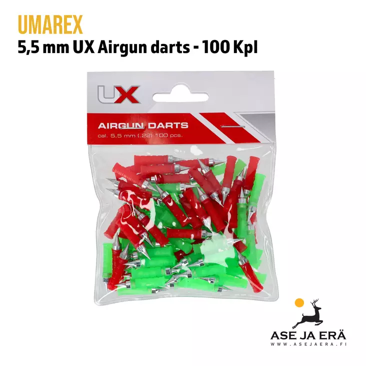 5,5mm Umarex UX tupsunuoli Airgun darts 4.1643 100 kpl - Yleiskuva - 5,5 mm luodit - 4000844880895 - 1