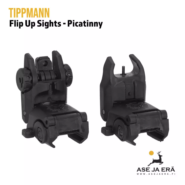 Tippmann Flip Up tähtäinsetti pikatiny kiskoon - Etu- ja takatähtäimet kivääreihin - 867535000345 - 1