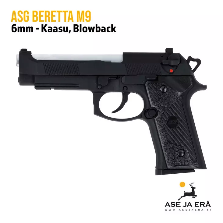 ASG Beretta M9 kaasutoiminen 6mm airsoft pistooli -Blowback - Pistoolit ja -revolverit - 5707843021845 - 1