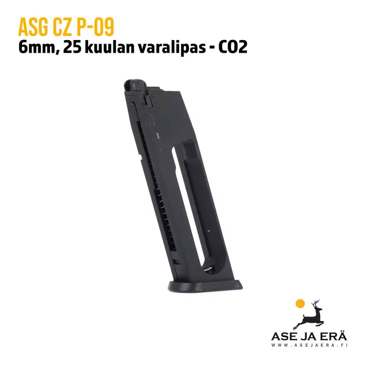 ASG CZ P-09 Airsoft lipas CO2 (25 kuulan kapasiteetilla) - Lippaat ja lippaanlataajat - 5707843056915 - 1