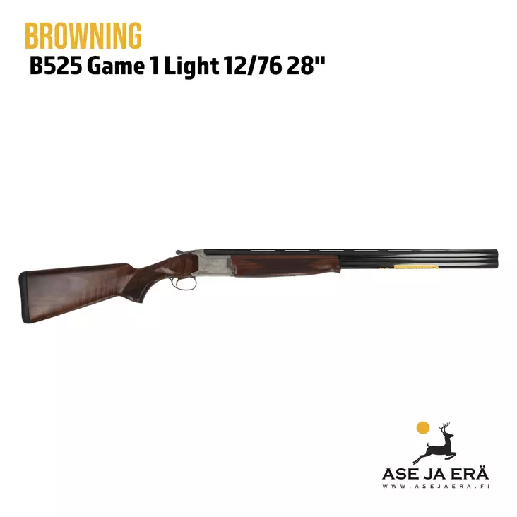 Browning B525 Game 1 Light 12/76 Pällekkäispippuinen hauliko - Päällekkäispiippuiset haulikot - 634957368465 - 1