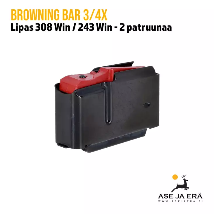 Browning BAR3/4x 308 Win / 243 Win 2 patruunan lipas - Metsästysaseiden lippaat - 634957497615 - 1
