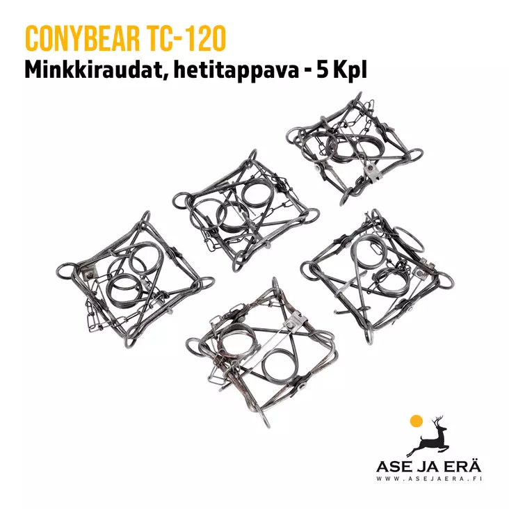 ConyBear TC-120 minkkiraudat 5 kpl - Hetitappavat raudat - TC120x5 - 1